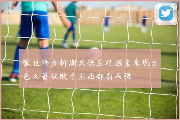 张佳玮分析谢泼德应对掘金表现出色火箭仅败于东西部前两强
